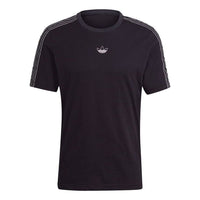 adidas originals MENS Sprt 3 Stripe T Casual Sports Crew-neck Short Sleeve Black GN2417