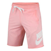 Men's Nike Lacing Distress Casual Coral Red Shorts CT5710-697