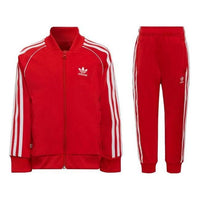 (GS) adidas Adicolor SST Track Suits 'Red' HF7471