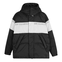 New Balance Colorblock Padded Jacket Asia Sizing 'Black White' NP943011-BK