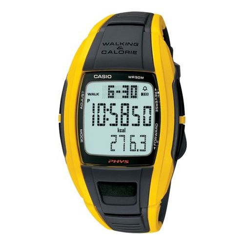 Men's CASIO Sports Gym Resin Strap Yellow Black Contrasting Colors Gym Watch Mens YellowBlack Digital STP-100-9VDF