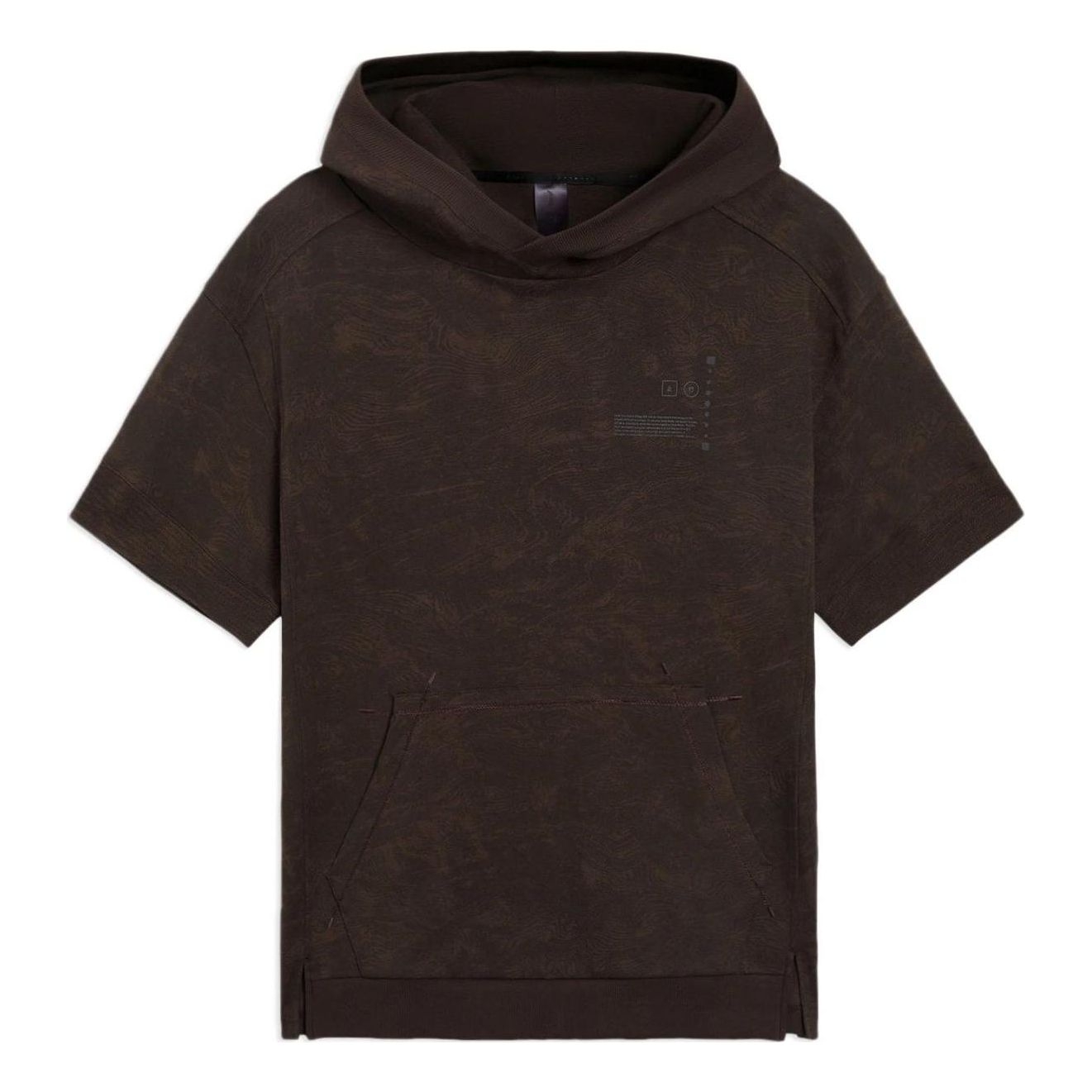 Li-Ning x Jackie Chan Short Sleeve Hoodie 'Dark Brown' AMBS045-2