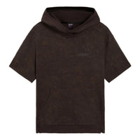 Li-Ning x Jackie Chan Short Sleeve Hoodie 'Dark Brown' AMBS045-2