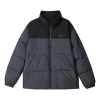 Skechers Fashion Logo Printed Down Jacket 'Black Grey' L423U106-00W5