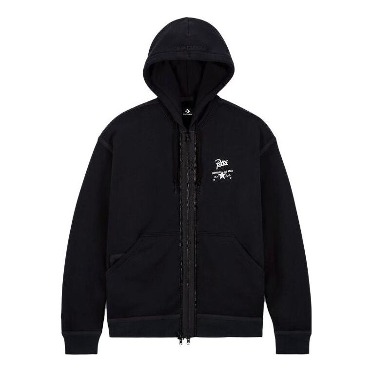 Converse x Patta Four-Leaf Clover Utility Fleece Hoodie Asia Sizing 'Black' 10024664-A01