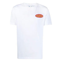 Off-White SS21 Alphabet Printing Loose Round Neck Short Sleeve Version White OMAA027S21JER0160184