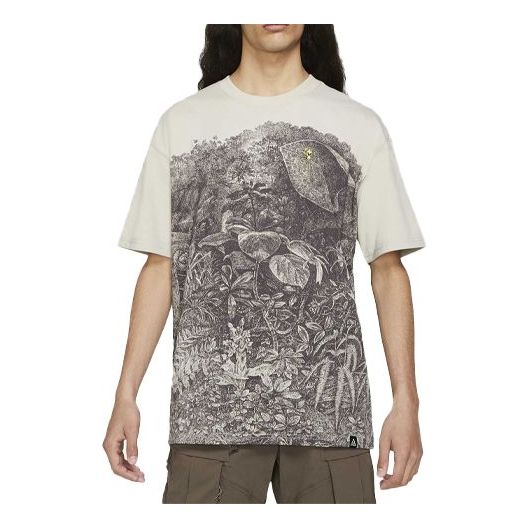 Nike Casual Sports Round Neck Pullover Printing Short Sleeve White DJ2612-122