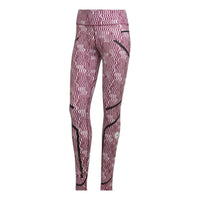 (WMNS) adidas by Stella McCartney TruePurpose Printed Training Leggings Asia Sizing 'Red White' HG6885