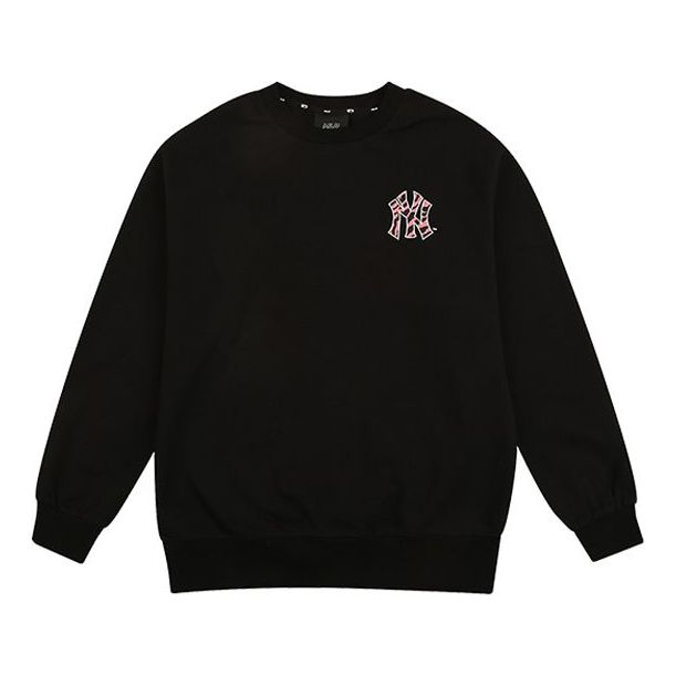 MLB Unisex Printing Logo Round-neck Sweatshirt Black 31MTZ3941-50L
