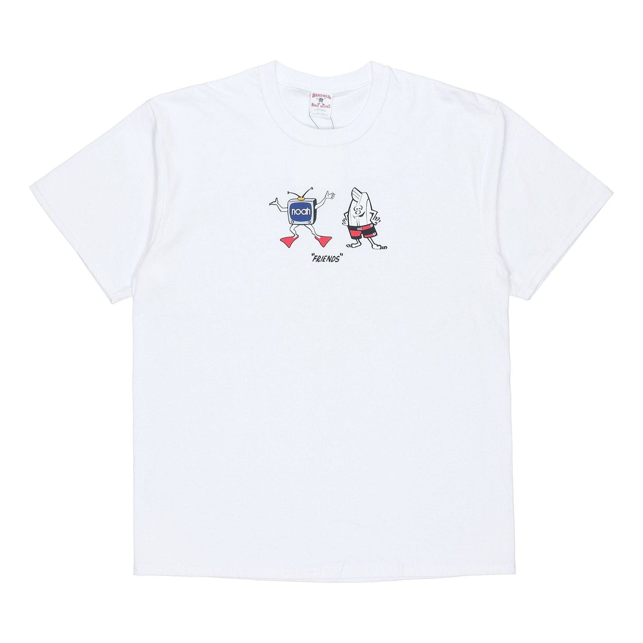 NOAH Unisex NYC Birdwell Friends Tee White T33SS20WHT