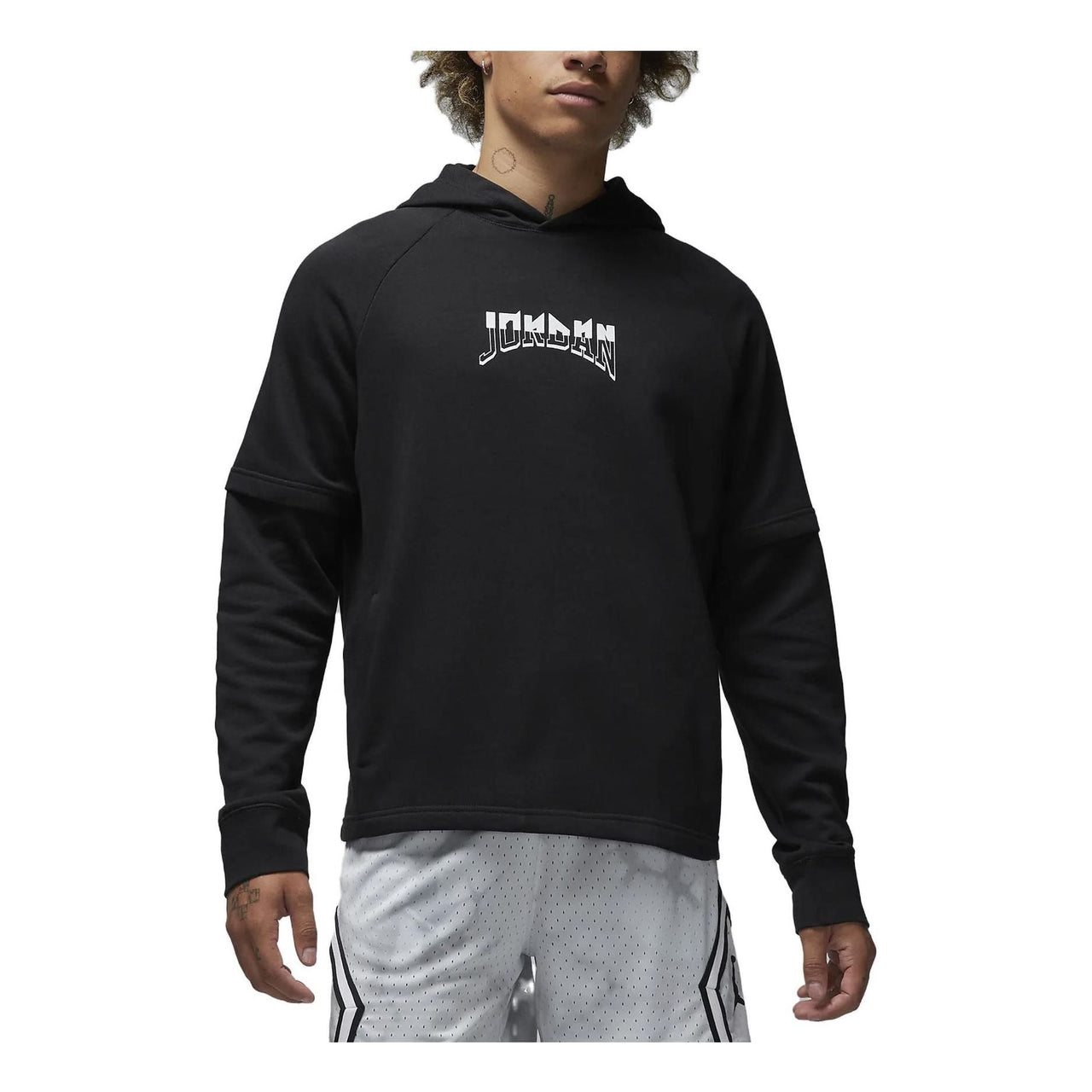 Air Jordan Dri-FIT Sport Graphic Fleece Pullover Hoodie 'Black' FB7570-010