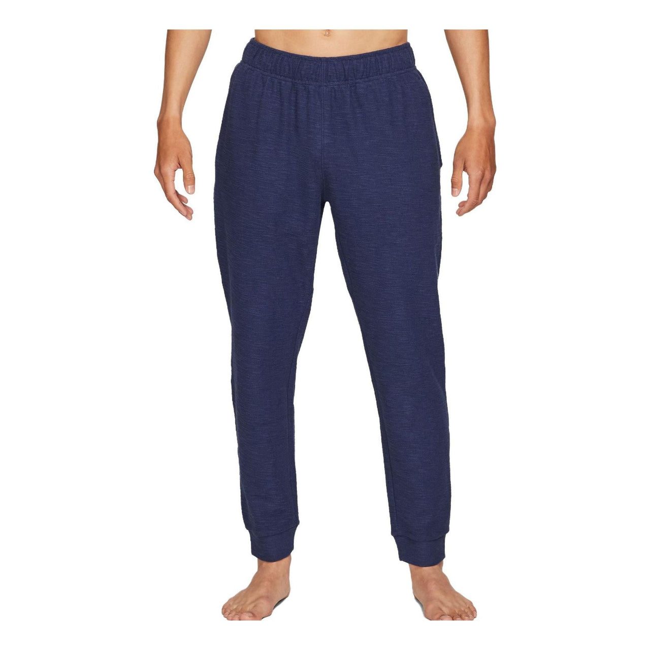 Men's Nike Yoga Dri-FIT Solid Color Quick Dry Lacing Casual Sports Pants/Trousers/Joggers Deep Navy Blue CZ2222-410