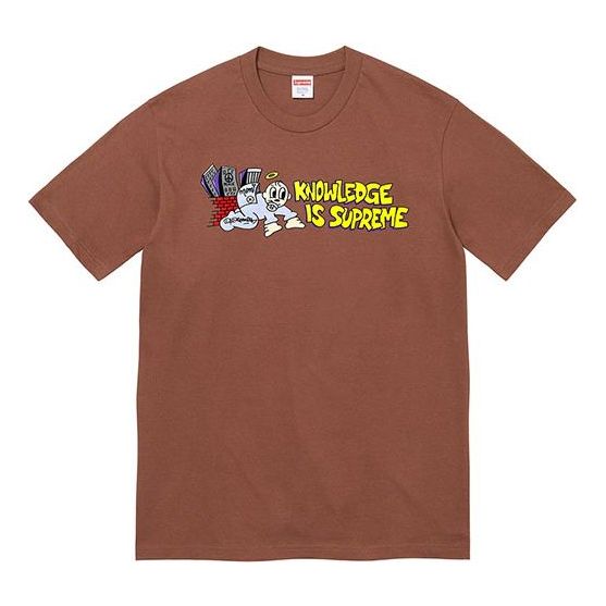 Supreme SS22 Week 1 Knowledge Tee T SUP-SS22-002-BRO