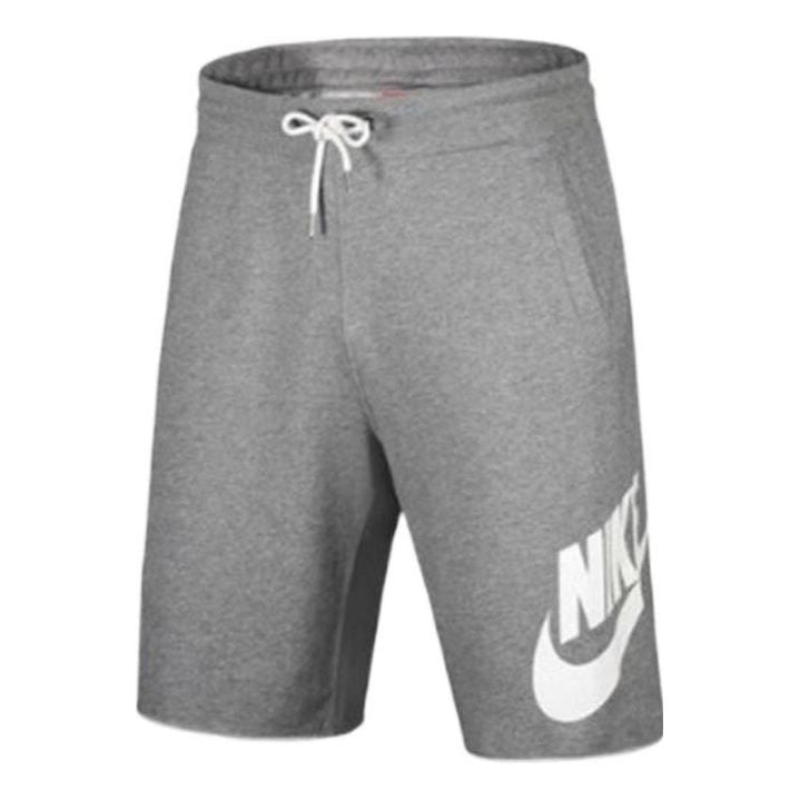 Nike Sportswear Logo Printing Retro Loose Sports Shorts Gray AT5267-091