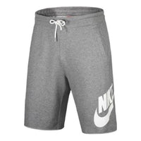 Nike Sportswear Logo Printing Retro Loose Sports Shorts Gray AT5267-091