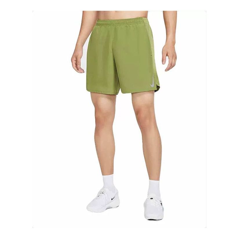 Nike Side Splicing Design Running Shorts Yellow Green Yellowgreen CZ9130-321