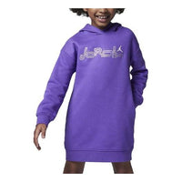 (GS) Air Jordan "Take Flight" Shine Pullover Dress 'Purple' 35C893-P44