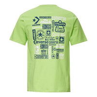 Men's Converse Logo Printing Casual Short Sleeve Yellow Green 10018868-336