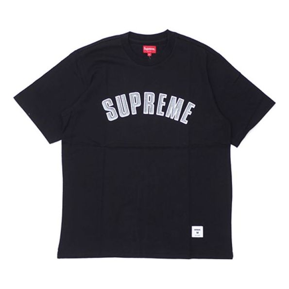Supreme FW18 Printed Arc SS Top Black Logo Tee SUP-FW18-572