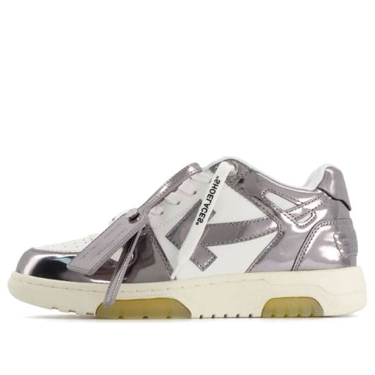 (WMNS) Off-White Out Of Office Mirror Sneaker 'Silver White' OWIA259F22LEA0060172