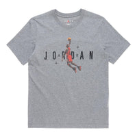 Men's Air Jordan Flying Man Basketball Short Sleeve Gray T-Shirt DC9798-091