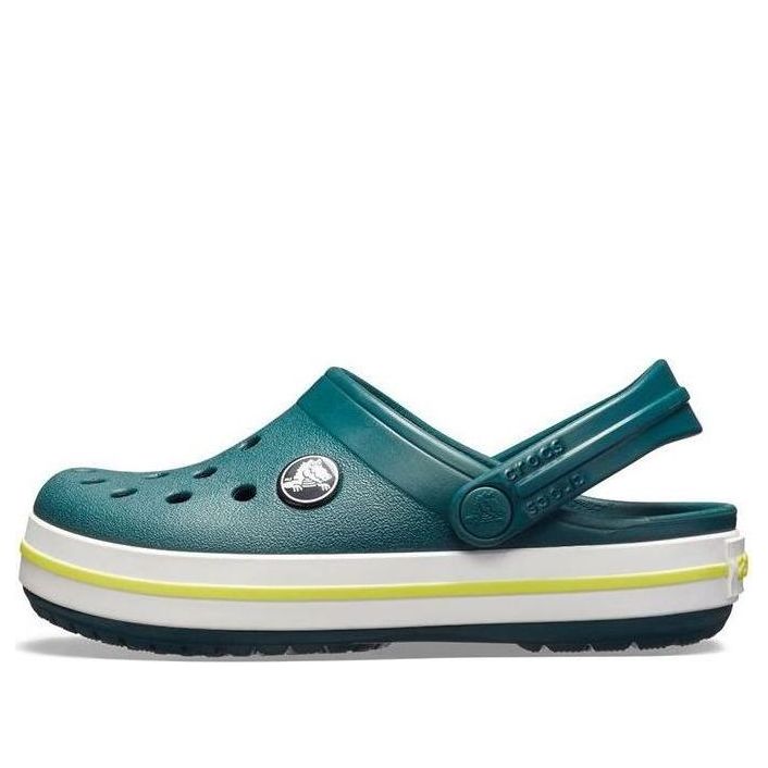 (GS) Crocs Crocband Clogs 'Green White' 204537-375
