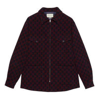 Gucci GG Jacquard Shirt Jacket 'Navy' 638807-ZAC53-4668