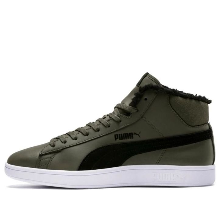 PUMA Smash v2 Mid Winterized 'Black Green' 367338-02