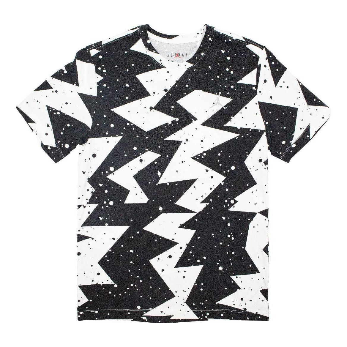 Air Jordan Printed Poolside Crew T-Shirt 'Black White' CJ6215-010