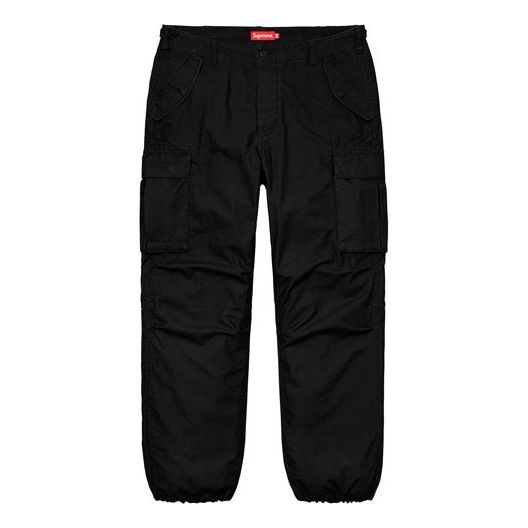 Supreme SS20 Week 1 Cargo Pant Drawstring Casual Pants Unisex Black SUP-SS20-107