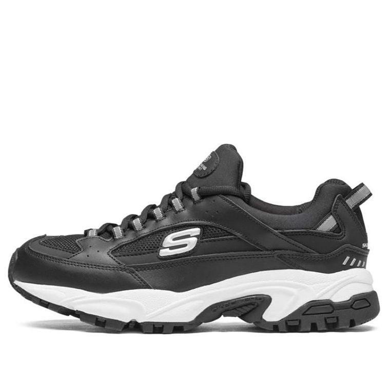 Skechers Stamina Running Shoes 'Black And White' 666028-BLK