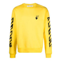 Off-White Men's SS21 Sports Sweatshirt Yellow OMBA025S21FLE0041910