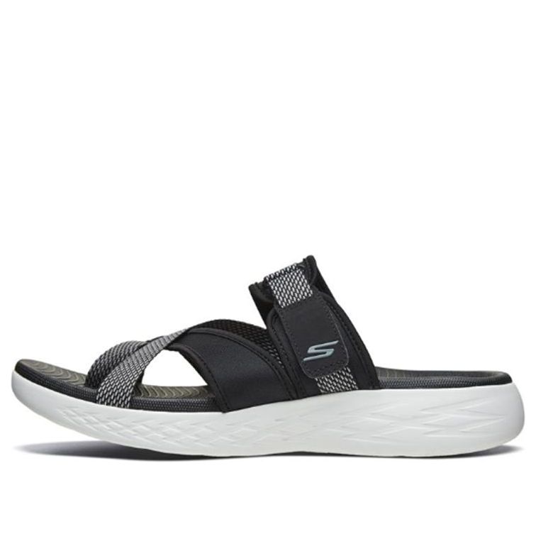 Skechers On-The-Go 600 Sandals Black/White 55361-BKW