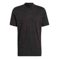 Men's adidas originals Solid Color Alphabet Logo Printing Straight Short Sleeve Japanese Version Black T-Shirt HM2660