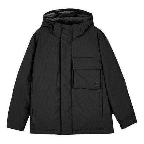 Skechers Diamond Series Loose Hooded Down Jacket 'Black' L423M055-0018