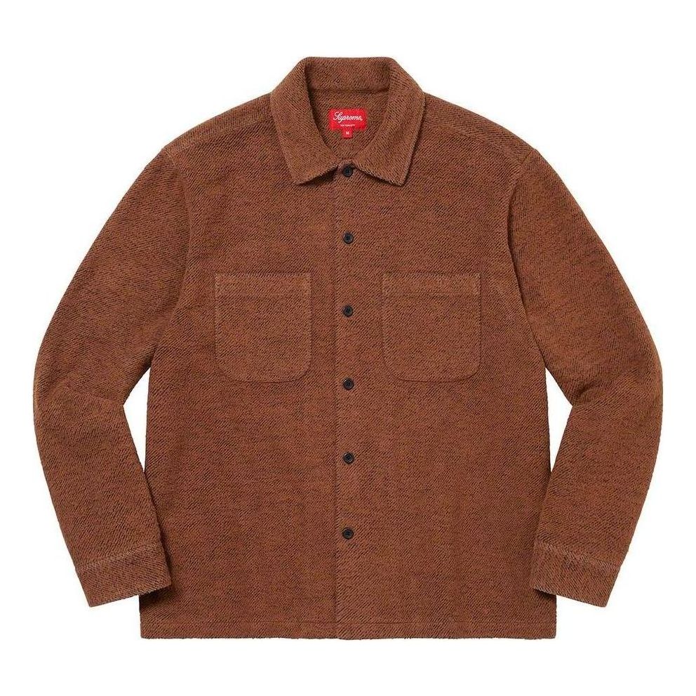 Supreme Brushed Flannel Twill Shirt 'Brown' SUP-FW22-113