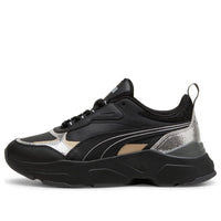 (WMNS) PUMA Cassia 'Metallic Shine Black Gold' 395267-02