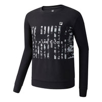Men's FILA Athletics Chest Printing Pullover Black A11M031221F-BK