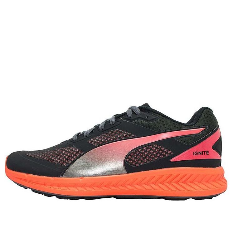 (WMNS) PUMA Ignite Mesh 'Black Orange' 188585-01
