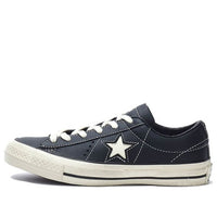 Converse One Star Leather Shoes Black/White 158989C