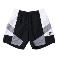 Nike Side Pocket Colorblock Casual Shorts Black White Gray CJ4937-121