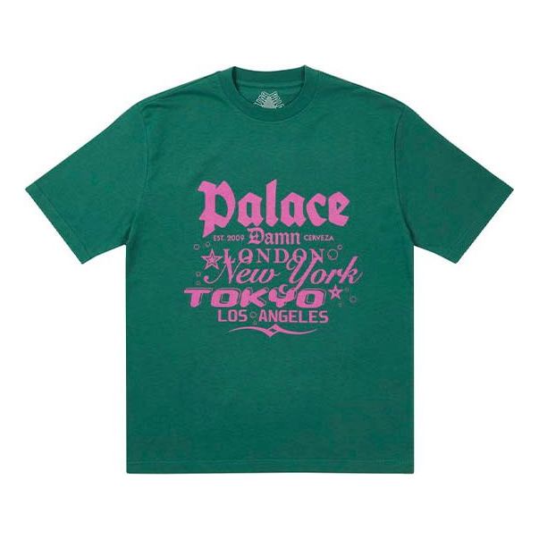 PALACE Classic Alphabet Printing Short Sleeve Unisex Green P20TS224
