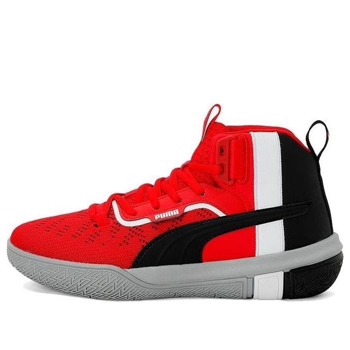(GS) PUMA Legacy Mid-high Black/Red/White 194049-04