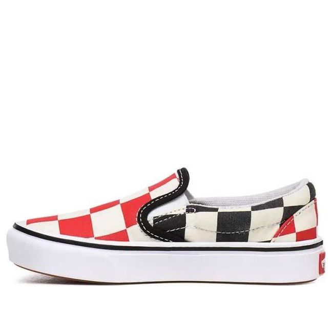 (PS) Vans Big Checker Comfycush Slip-on 'Black Red' VN0A4U1SXWD