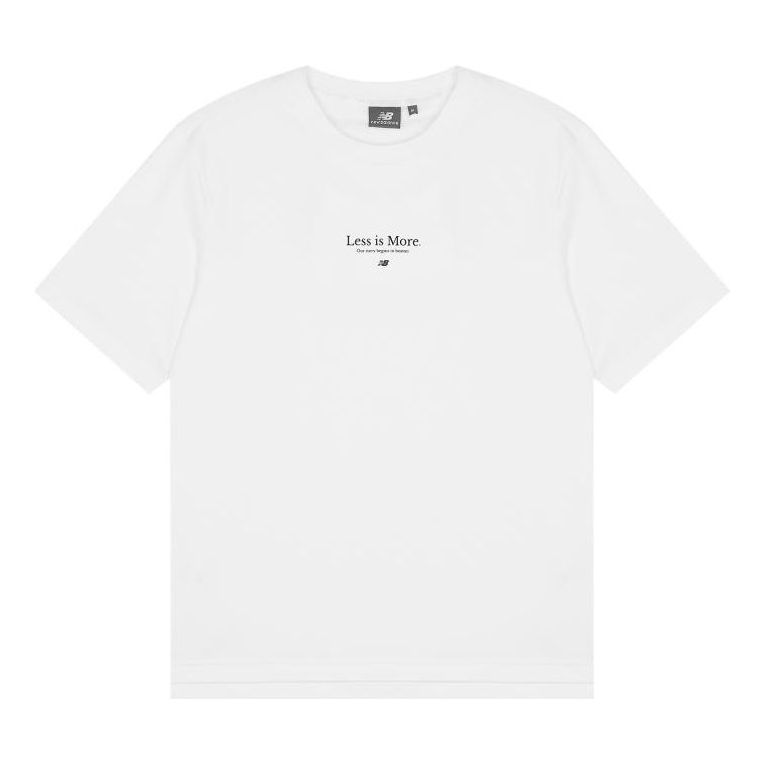 New Balance Less is More Casual Tee Asia Sizing 'White' 5EC23033-WT