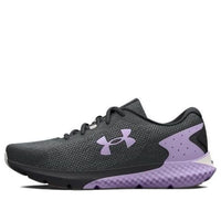 (WMNS) Under Armour Charged Rogue 3 Knit 'Jet Grey Nebula Purple' 3026147-101
