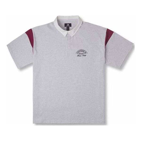 Converse Retro Polo Shirt Asia Sizing 'Grey' 10026173-A02