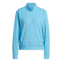 (WMNS) adidas Ultimate365 Half-Zip Layering Top Asia Sizing 'Light Blue' IP4269