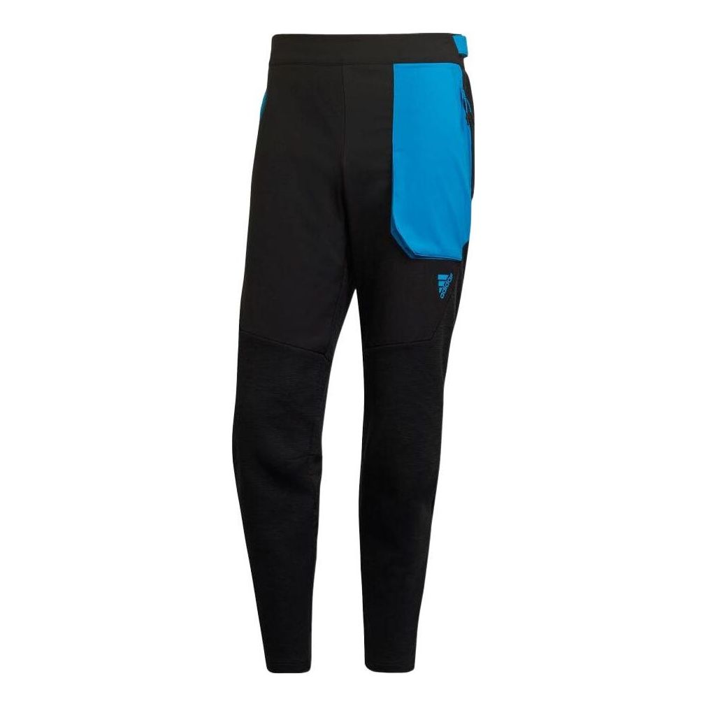 adidas Colorblock Straight Casual Sports Pants Japanese Version Men's Black HG5863
