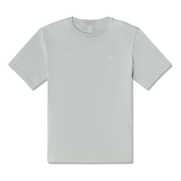 Converse Go-To Embroidered Star Chevron Standard-Fit T-Shirt Asia Sizing 'Grey' 10023876-A18